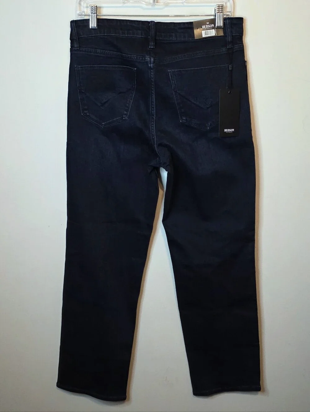 Hudson Jeans High Rise Straight Leg Dark Wash Stretch New With Tags  Size 10